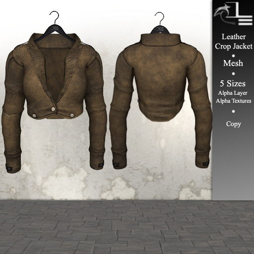 DE Designs - Leather Crop Jacket - Tan