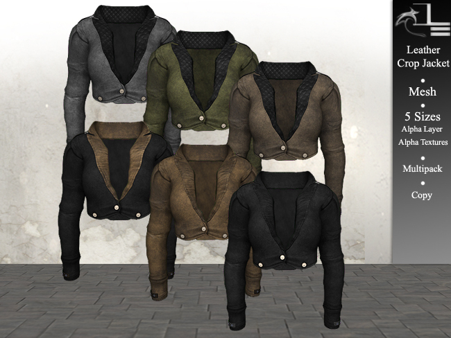 DE Designs - Leather Crop Jacket - Multipack