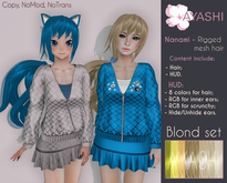 [^.^Ayashi^.^] Nanami hair-Blond set