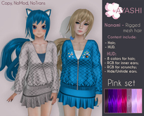 [^.^Ayashi^.^] Nanami hair-Pink set