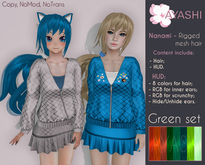 [^.^Ayashi^.^] Nanami hair-Green set