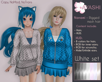 [^.^Ayashi^.^] Nanami hair-White set