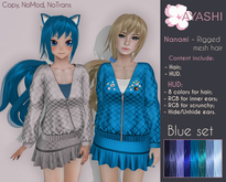 [^.^Ayashi^.^] Nanami hair-Blue set