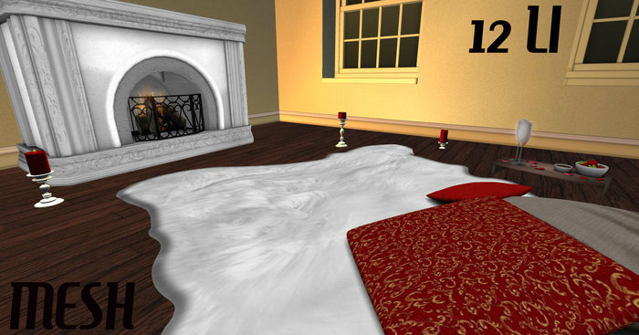 ~Calma Creations~ Romantic Fur Rug Set Box