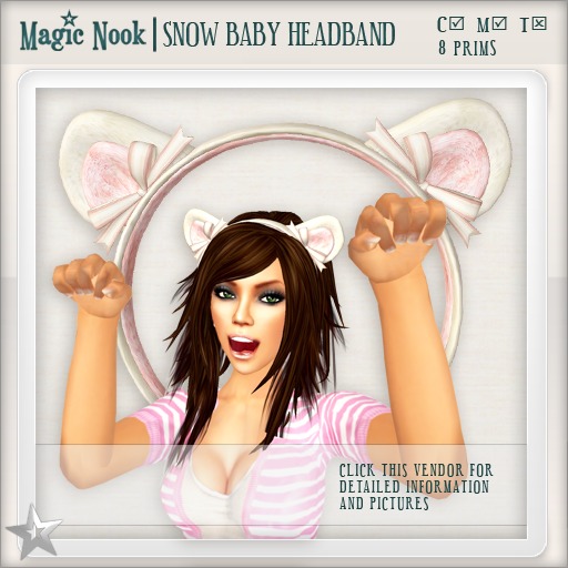 [MAGIC NOOK] Snow Baby Headband