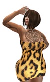 Leopard print tube dress