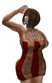 Wall paper tube dress