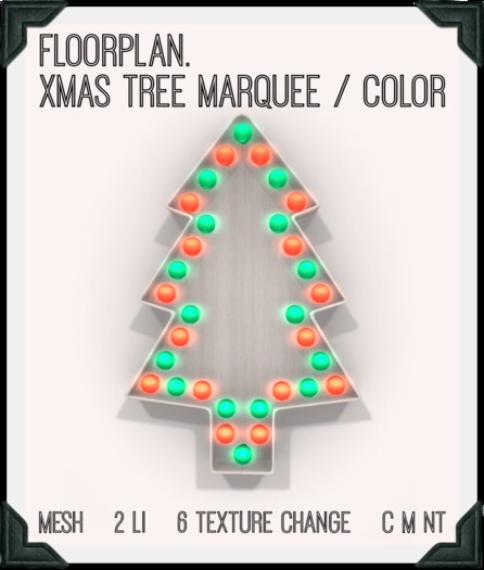 floorplan. xmas tree marquee / white [boxed]