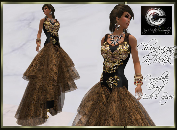 CHAMPAGNE IN BLACK