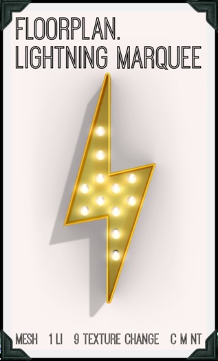 floorplan. lightning marquee [boxed]