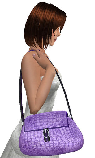 Digit Jan Croc Leather Hand Bag in Tan Floral
