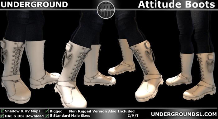 (UG) - Attitude Boots Male (Boxed)