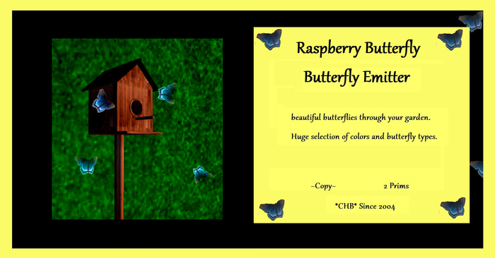 Raspberry Butterfly Emitter *CHB*