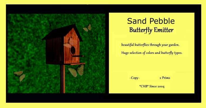 Sand Pebble Butterfly Emitter *CHB*