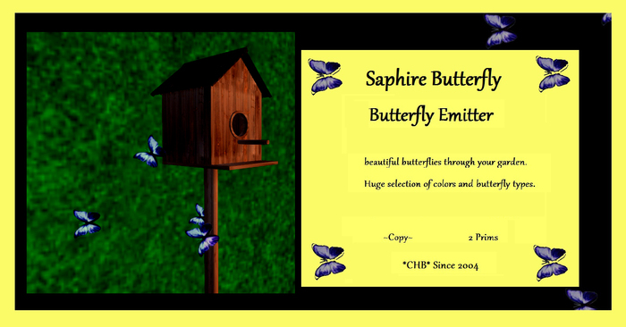Sapphire Butterfly Emitter *CHB*