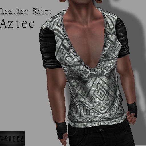 REBELL - Leather Shirt - Aztec
