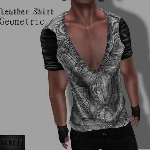 REBELL - Leather Shirt - Geometric