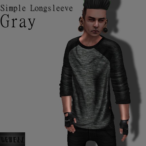 REBELL Simple Longsleeve - Gray