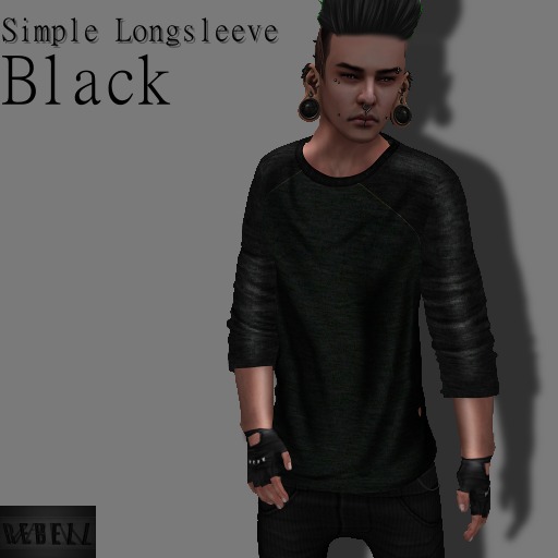 REBELL Simple Longsleeve - Black