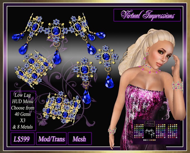 Odette Jewelry Set in Gold