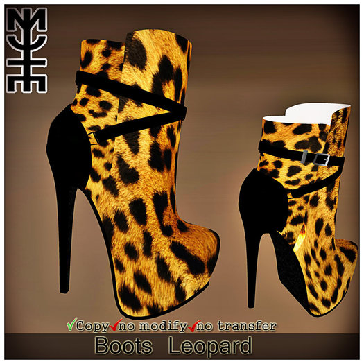 Chelsea Stilletto - Mesh - Leopardo