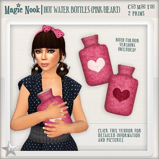 [MAGIC NOOK] Hot Water Bottles (Pink / Heart)