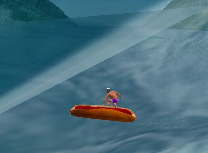 Second Life Marketplace HOT DOG SURF BOARD SILLY SURFERS