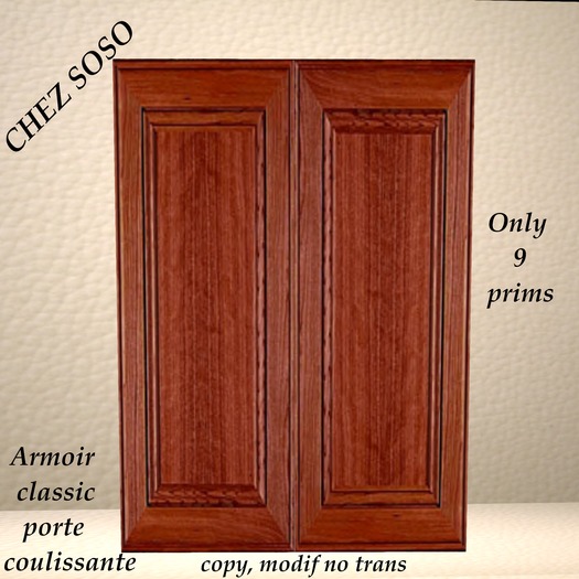 ARMOIR CLASSIC PORTE COULISSANTE