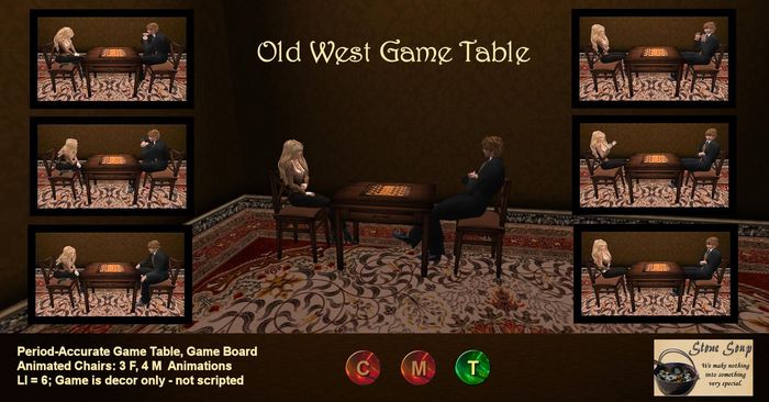 Old West Game Table