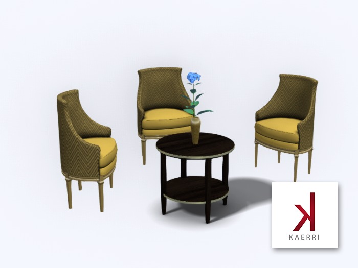 Buchanan Gold Chair Set