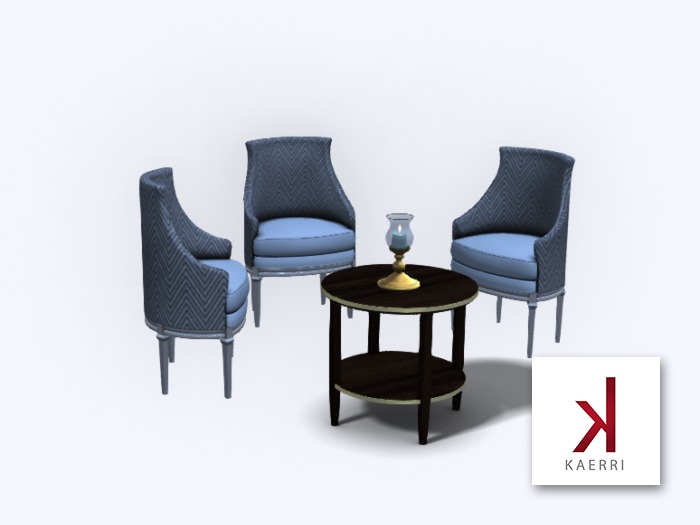 Buchanan Blue Chair Set