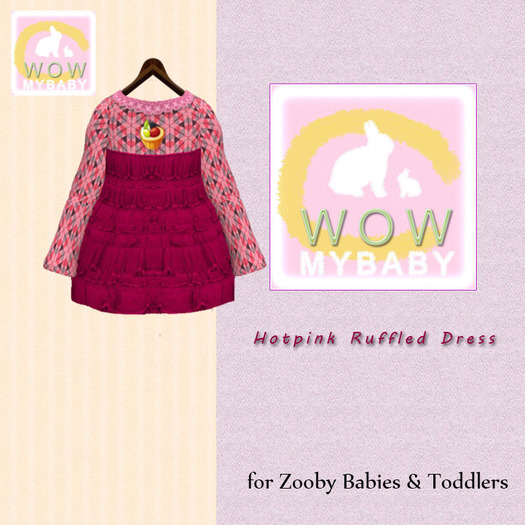 WOW Mybaby Clothing Box - Hotpink Ruffled Dress