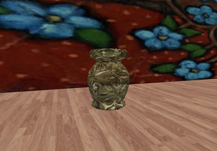 jarron de cristal verde