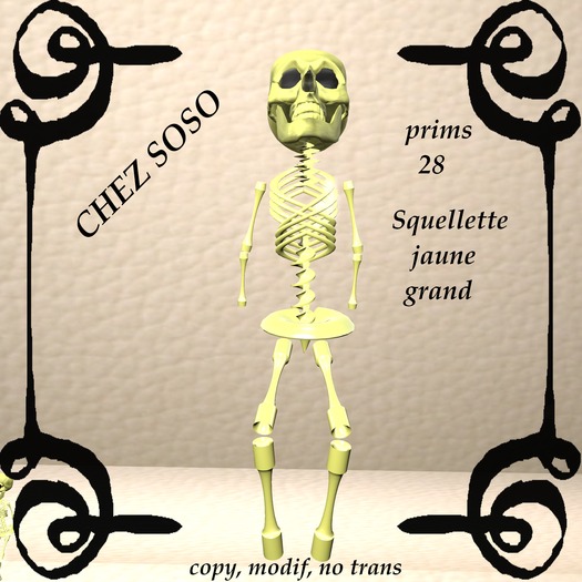SQUELETTE JAUNE GRAND
