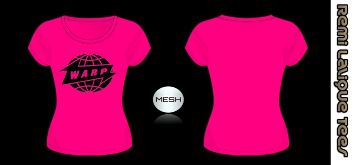 [RL] Ladies Warp Tees Pink + Teal (2 Colour Pack)