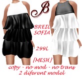 ***BREIL SOFIA***Mesh Dress White/black