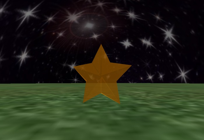 estrella de cristal amarilla