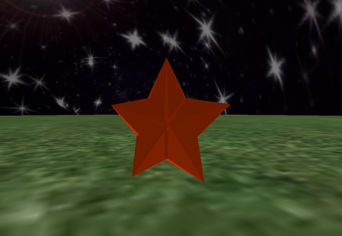 estrella de cristal roja