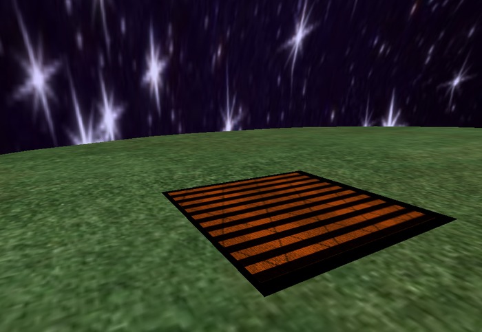 alfombra negro y anaranjado