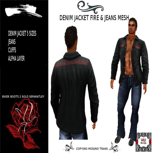 DENIM FIRE JACKET &  JEANS