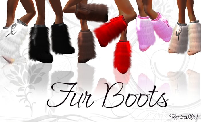 <<BB>> Fur Red Boots - 