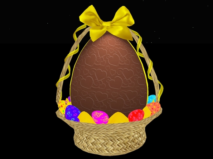 Easter Egg with decorated eggs