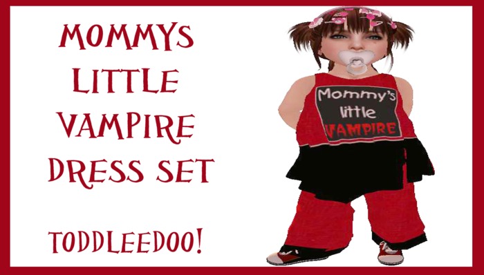 Mommys Lil Vampire Dress Set