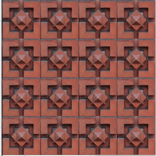 Geometric Brick Floor