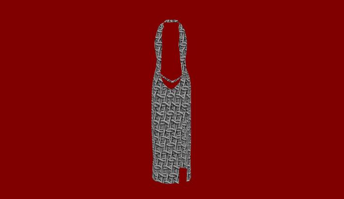 Metal Twist Open Front Dress