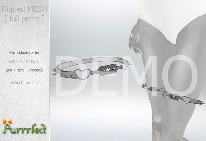 <Purrrfect> Razorblade garter DEMO]