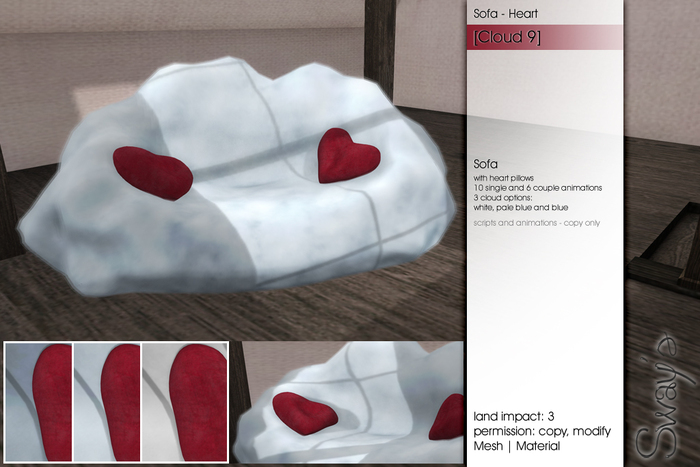 Sway's [cloud 9] Sofa - Heart