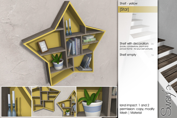 Sway's Shelf [star] yellow