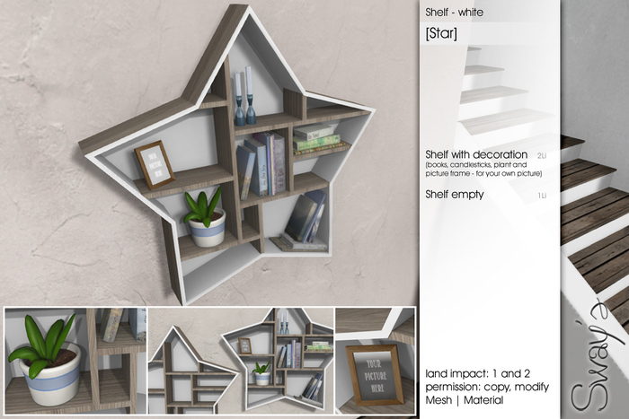 Sway's Shelf [star] white