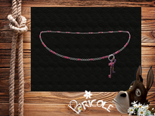 Key Belly Chain (pink)